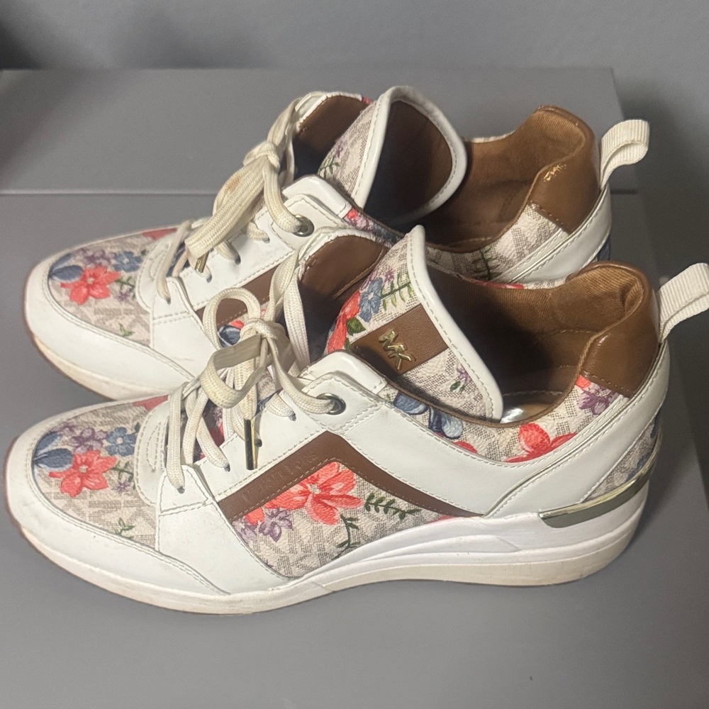 Michael Kors Floral White Sneakers